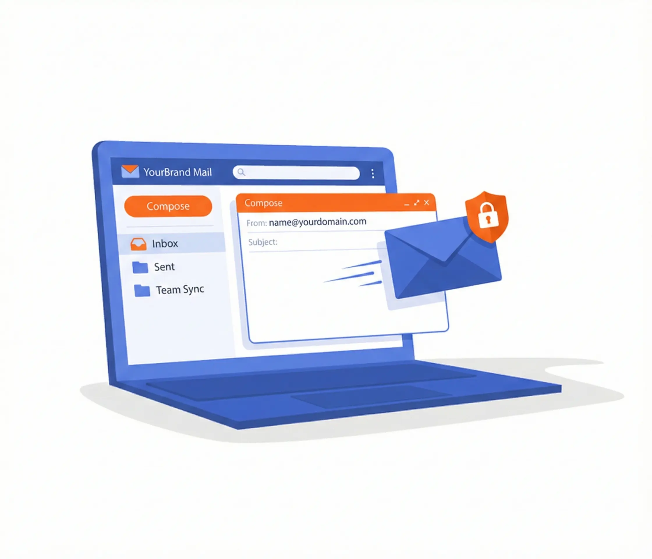 Hostorio professional business email hosting with custom domain – name@yourdomain.com